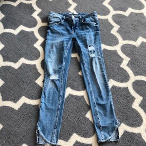 Zara cropped jeans